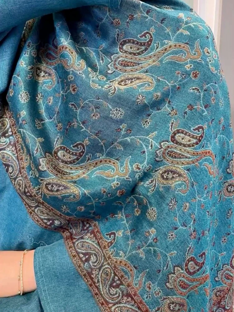 Pashmina Hijab Scarf Long Luxury Brand Cashmere Shawl Female Foulard Soft Turban Head Wraps for Women Headband Turbans for Women