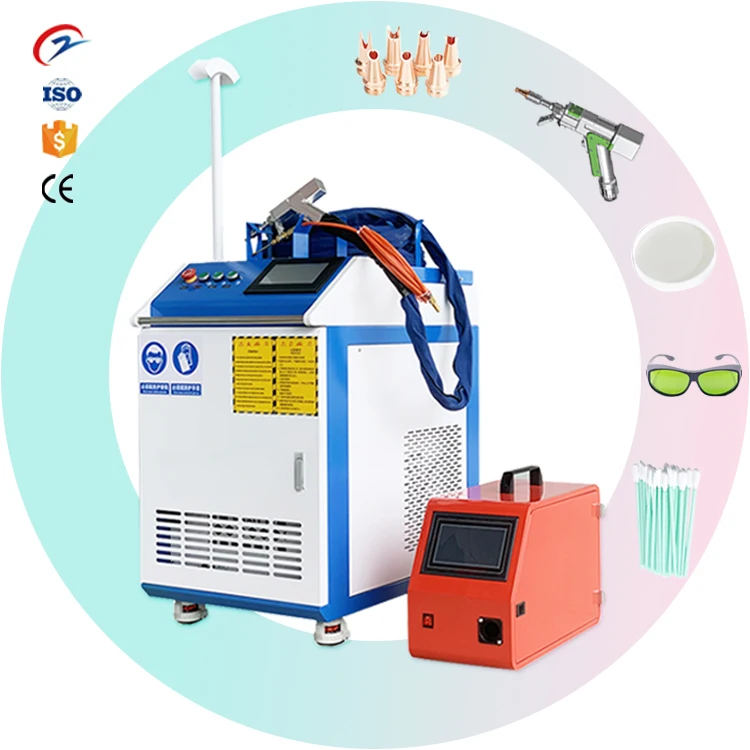 

Portable Laser Welding Machine 2000w Fiber 3 in 1Handheld Laser Welder 1000w for metal Stainless steel Aluminum