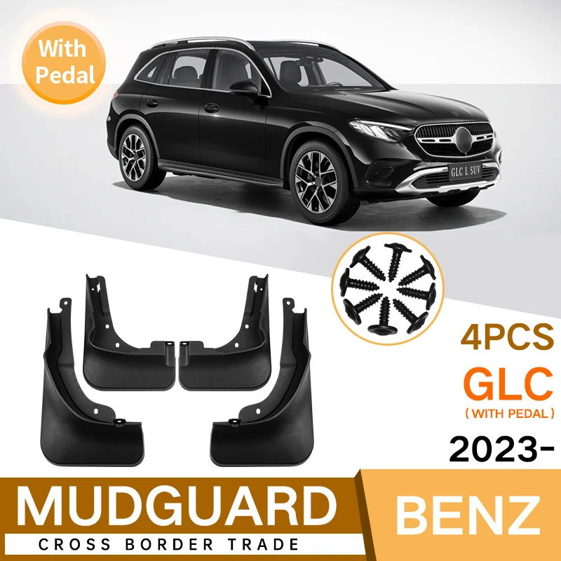 Per Mercedes Benz Glc L 2023 4 Pezzi Invisible Car Wheel Paraspruzzi Parafanghi Paraspruzzi Anteriore Posteriore Splash Fender Accessori