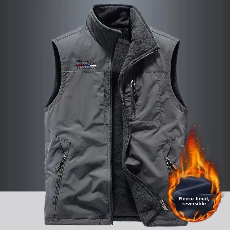 Leather Fishing Vest for Men Waterproof and Breathable