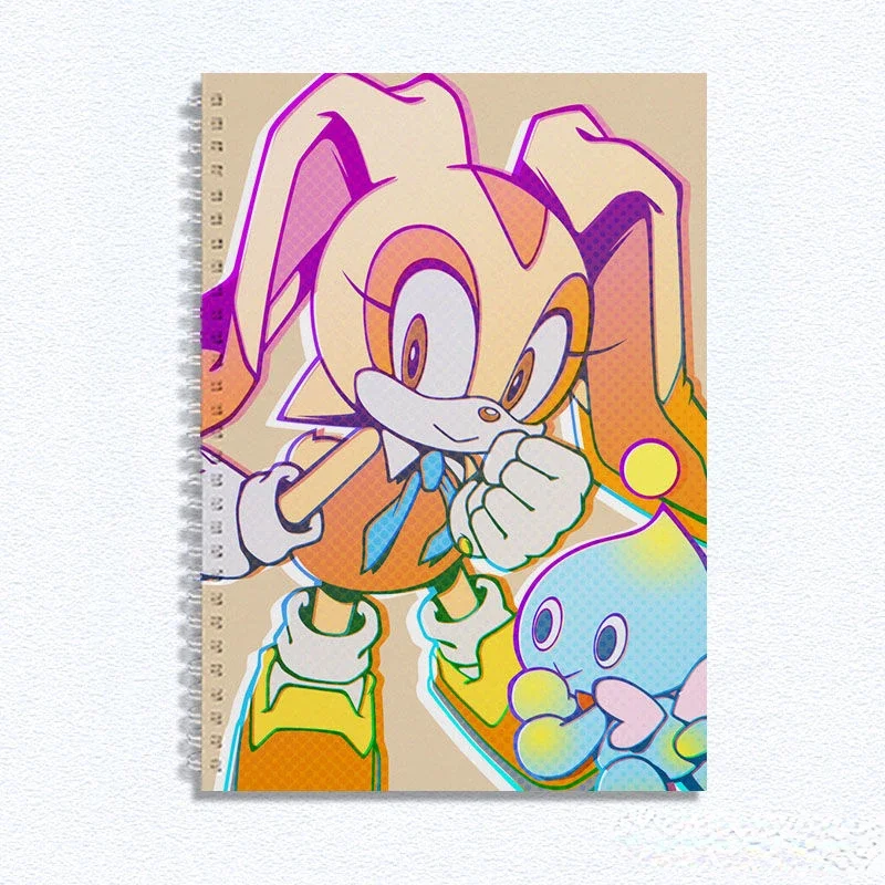thumbnail image 1 of Nuevo cuaderno de dibujos animados Sonic The Hedgehog, periférico creativo de alto valor, B5/A4/8K, cuaderno de dibujo grueso, papelería para estudiantes, 1 of 5