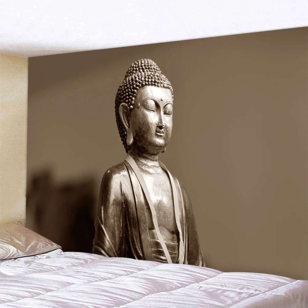 Индийский Будда медитация планшетофон Мандала хиппи планшетофон для йоги спальни настенный Декор Tapiz