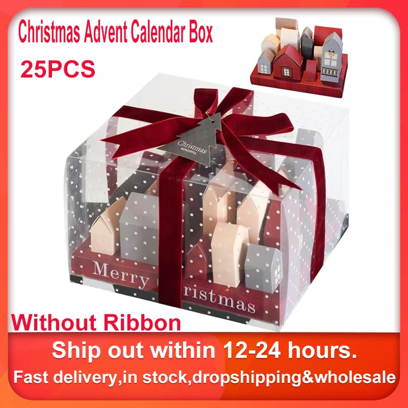 Christmas Advent Calendar Box Empty Advent Calendars To Fill 25 Days Countdown To Xmas Gift Boxes Navidad New Year Decor 25pcs