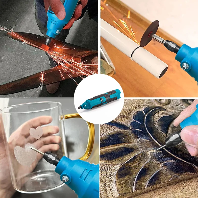 Cordless Electric Engraver Carving Electric Drill Engraving Machine Grinding Polishing Mini Rotary Tool 6 Variable Speed 5