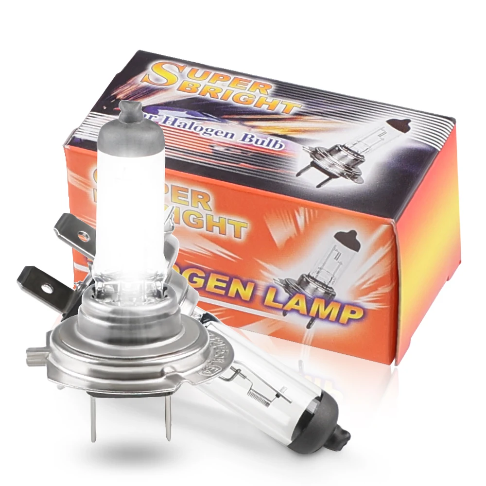 55w 12v H7 Fog Halogen Bulb Car Halogen Bulb Super Xenon Light Source Fog Lamp Headlights Bulbs 4300k Car Styling 2PCS car headlamps halogen lamps
