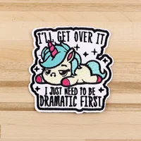 I'LL GET OVER IT Cartoon Iron-On Embroidered Patch – Funny Clothing Patch for Jackets, Bags, Jeans, DIY Garment Sewing Accessories - Image 5