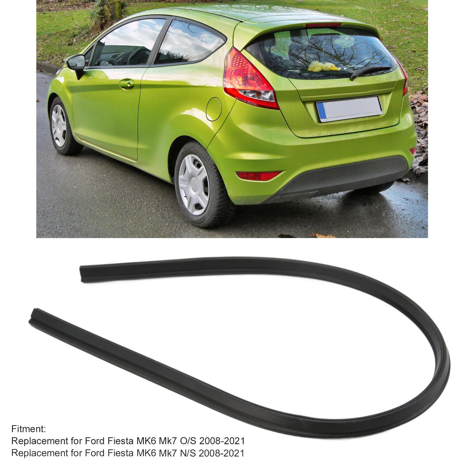 테일 라이트 씰링 스트립 1894452 포드 피에스타 MK6 Mk7 O/S 2008-2021 용 소음 감소 후방 라이트 램프 가스켓 자동차 예비 부품