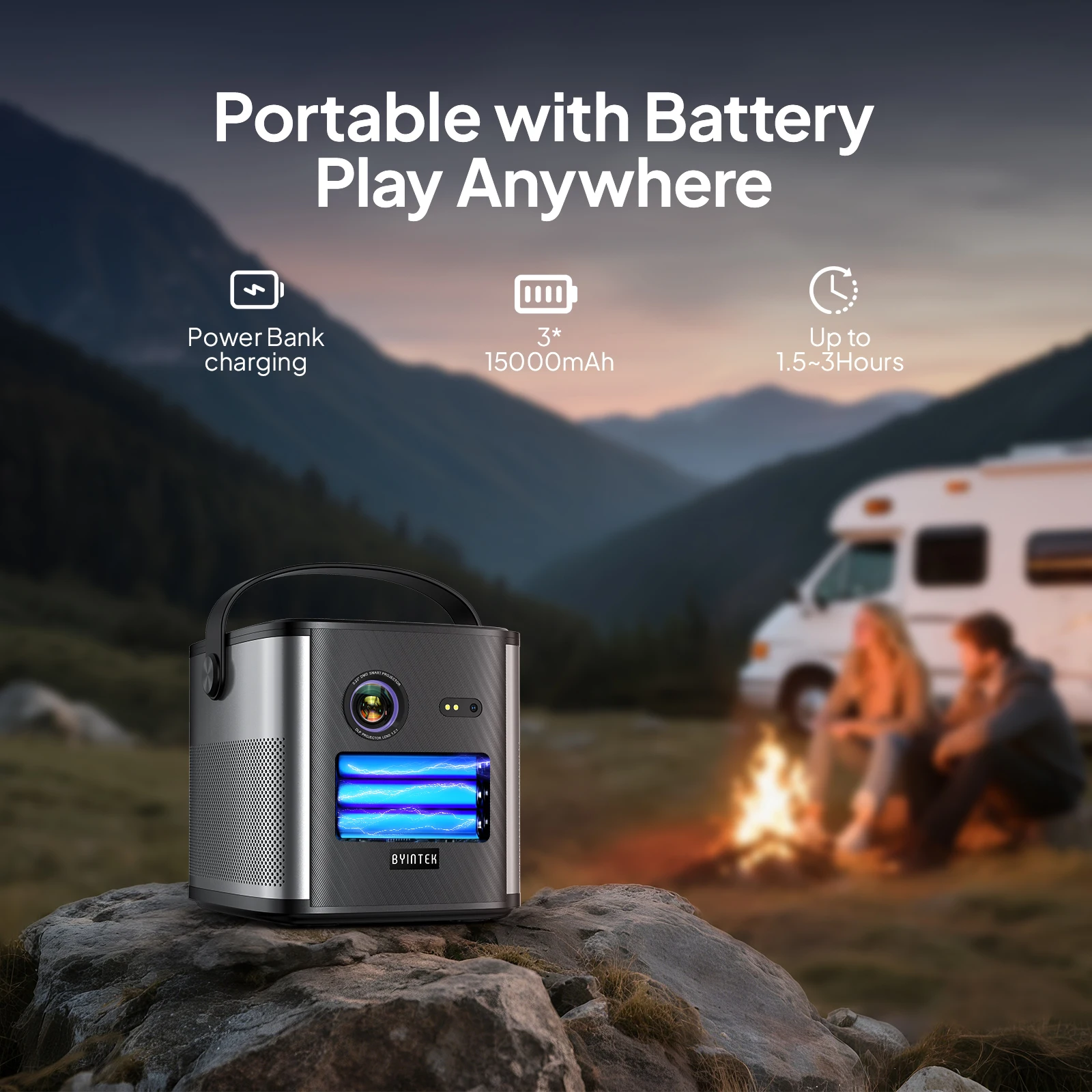 جهاز عرض BYINTEK U80 Max ثلاثي الأبعاد 4K سينما أن...