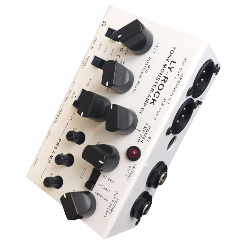 

LYR Pedal（LY-ROCK）,Guitar audio workstation pedal，Electric guitar audio workstation，Professional effect pedal，White，True Bypass