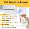12,000 BTU Mini Split Air Conditioner, with Heat Pump, Energy Star, 21 SEER2 Inverter, 24H Timer, Auto Clean 6