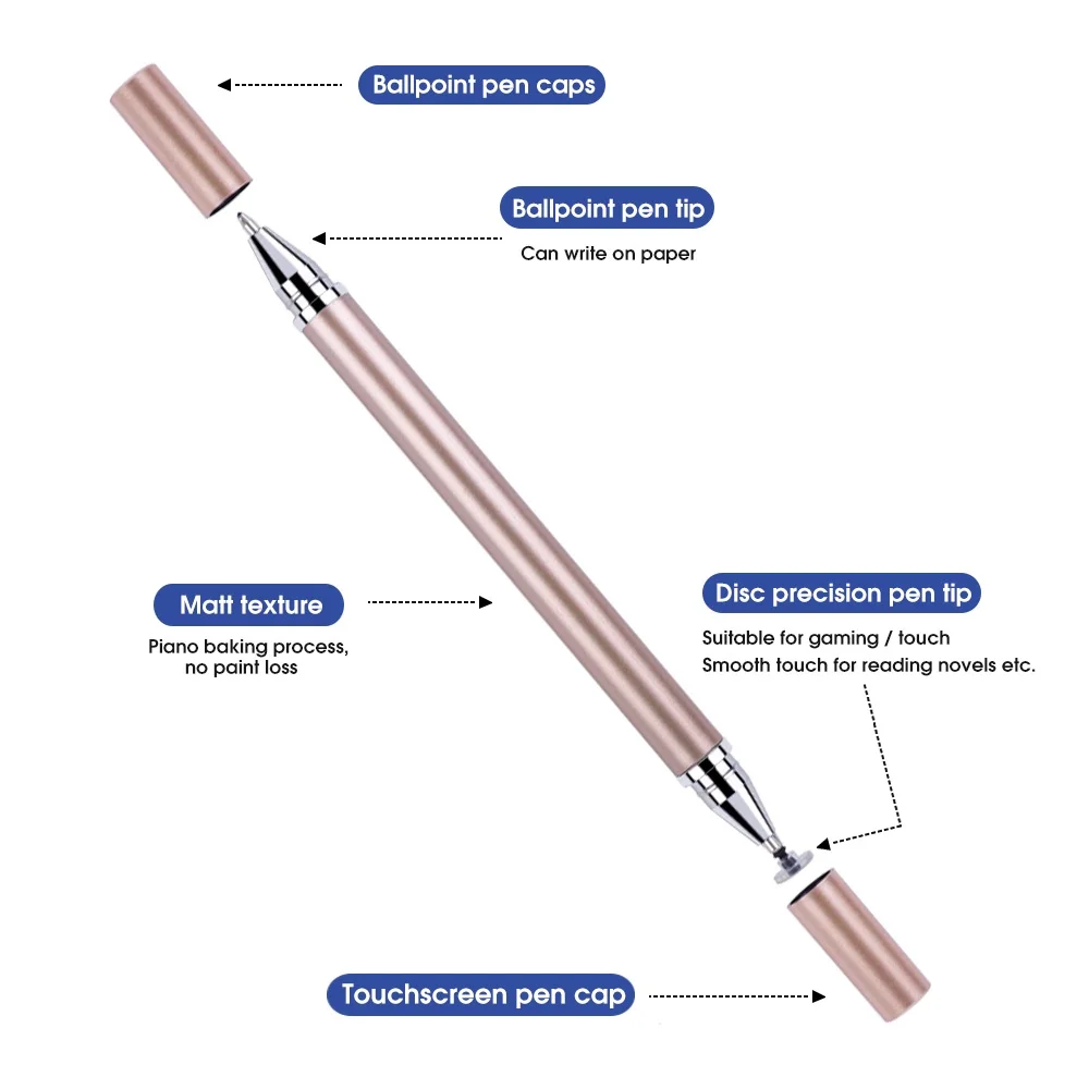 2 في 1 قلم سعوي سلبي لأجهزة iPad اللوحية والهواتف...