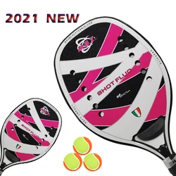 2021 New Carbon Fiber Beach Tennis Racket Eva Tennis Racket Professional Foam Core Full Carbon Fiber Tennis Racket