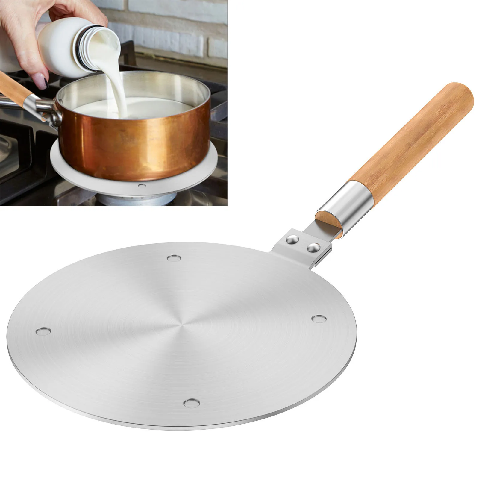 Kitchen Induction Cooker Heat Conduction Plate Heat Diffuser Ring Plate Induction Cooker Stove Protector Kitchen Accessories
