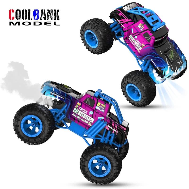 Coolbank High Speed Drift Monster Truck Toys 1:12 4Wd Hobby Electric Truck Con Luce A Led E Spray All Terrain Off Road Stunt Car