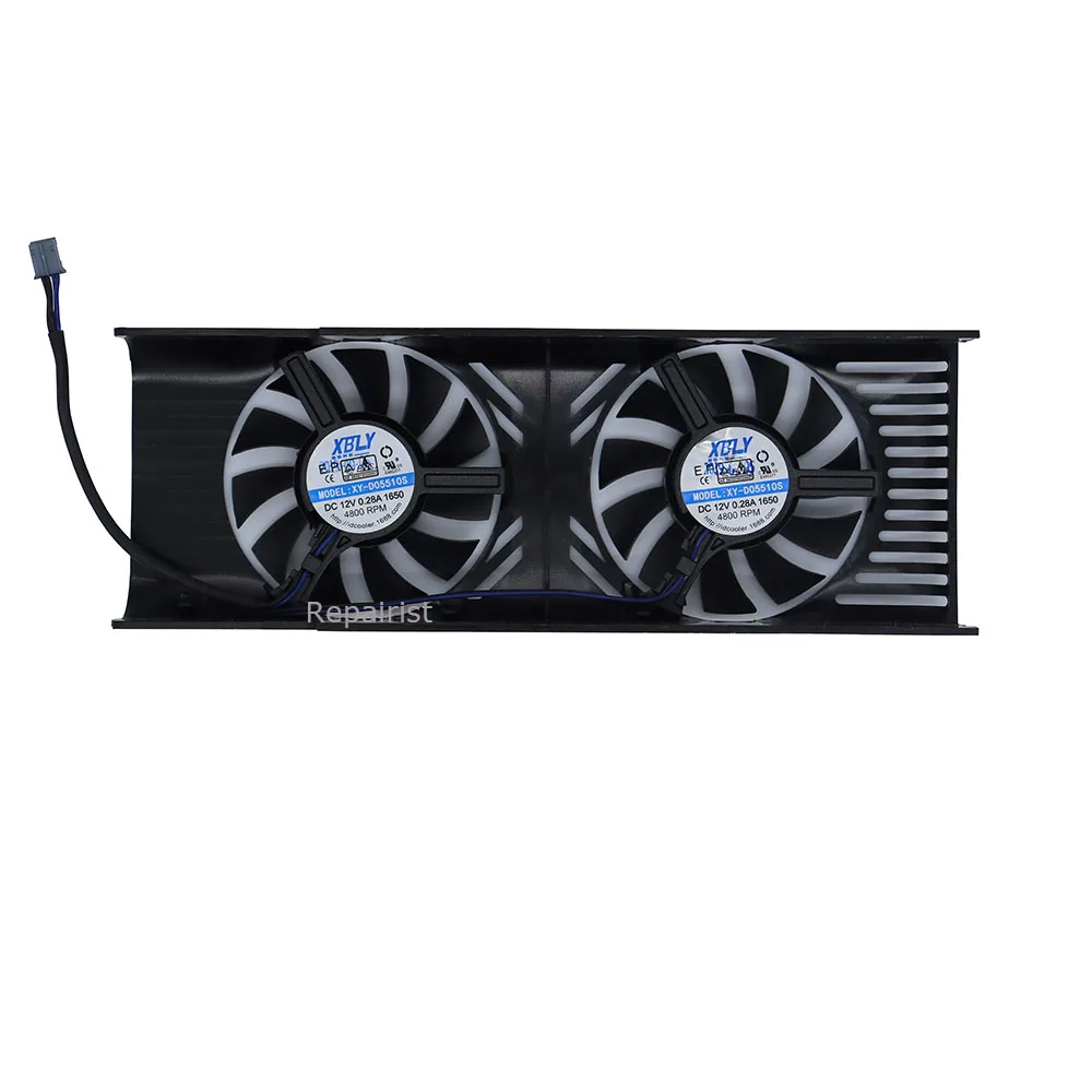 PC用ファン・クーラー MSI GeFoRce GTX 1650 ASUS PH- GTX1050TI ビデオカードファン、GPU クーラー、MSI GTX 1650 ロープロファイル用