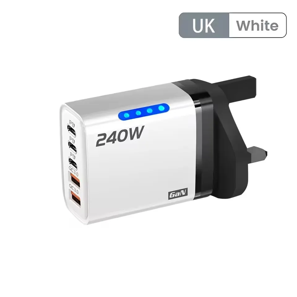 ตัวเลือกสินค้า 5 Port Fast Charger 240W พร้อม LED Indicator