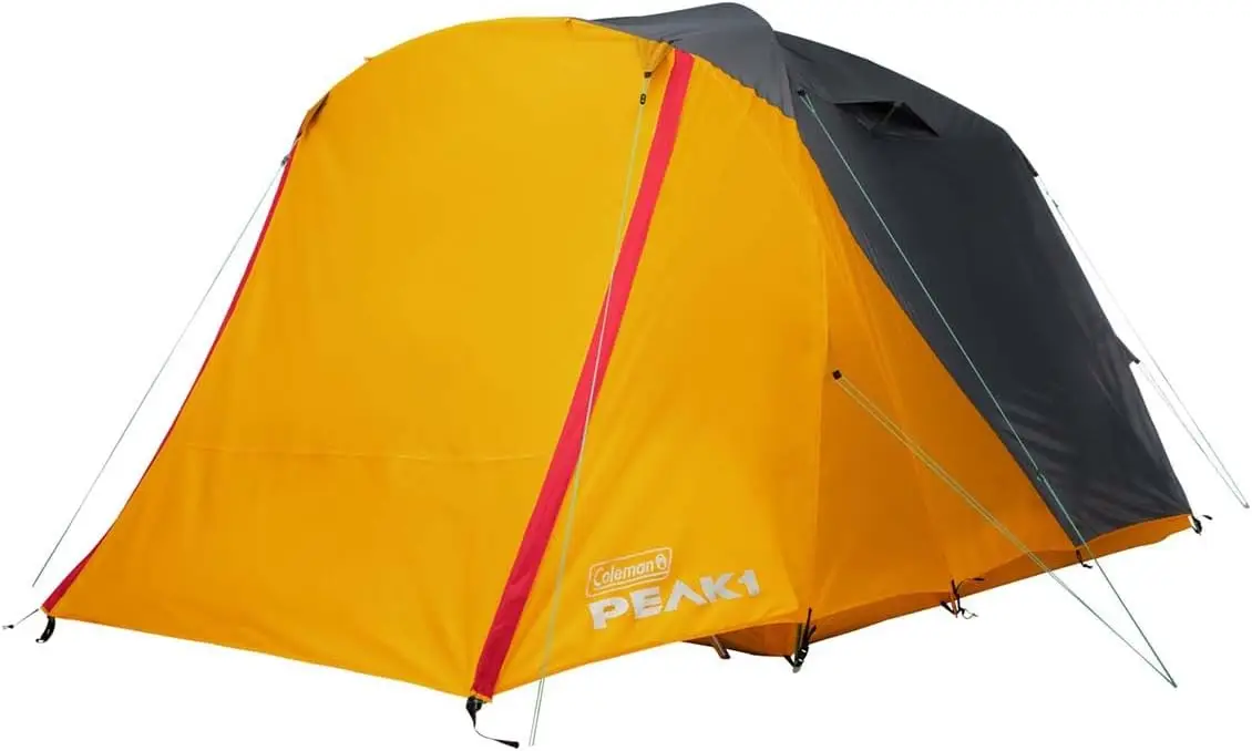 

Палатка для альпинизма Coleman PEAK1 Premium, водонепроницаемая ткань с уровнем водонепроницаемости 2000 мм, может выдерживать задержки до 45 миль/ч
