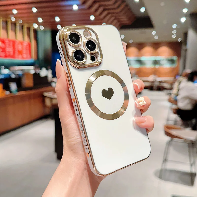 Coque en silicone plaquée solide 13 12 11 Pro 14 Plus Coque de protection d'objectif pour iPhone 14Pro Max_voghion.com