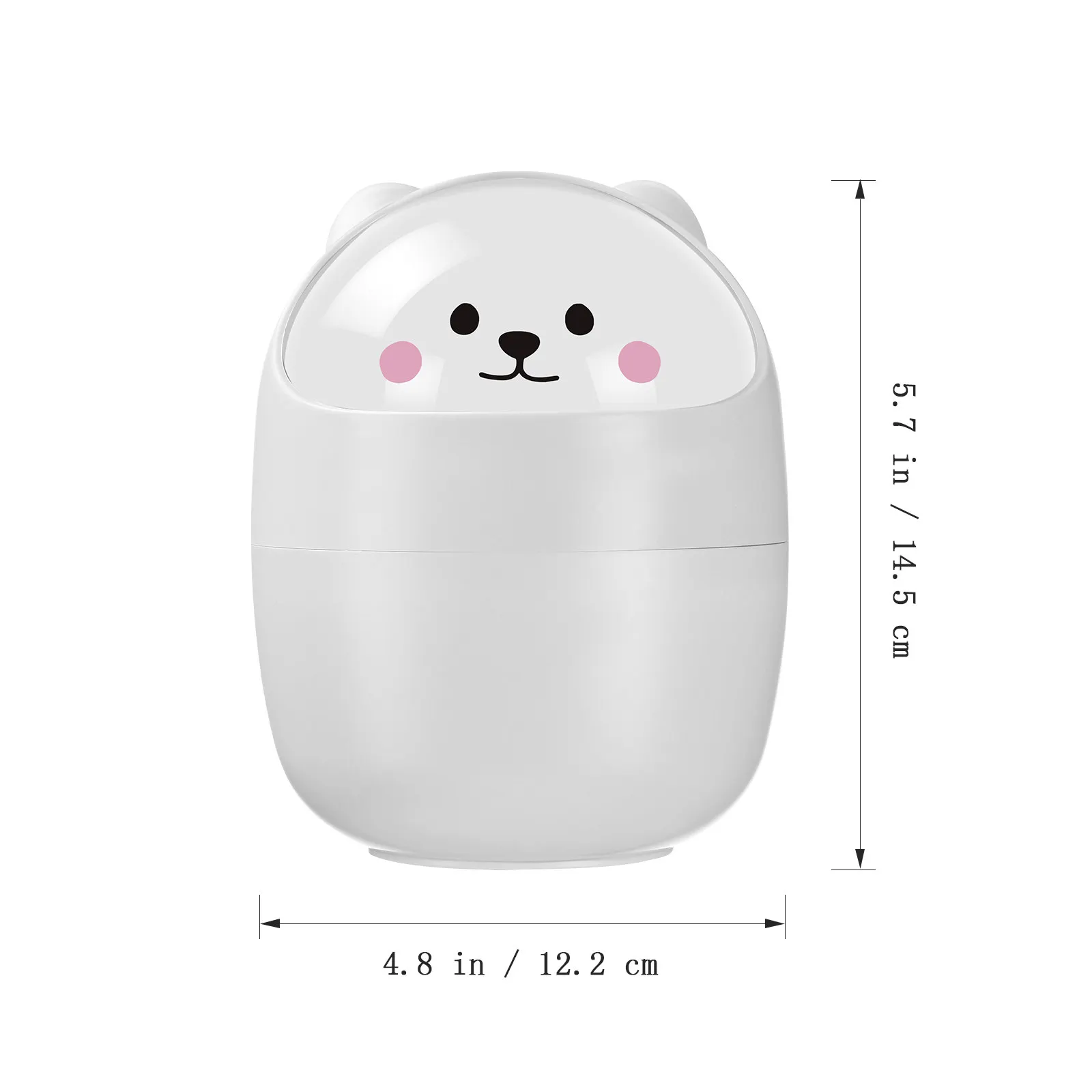 2Pcs 조리대 쓰레기통 사랑스러운 고양이 모양의 쓰레기통 다양한 장면에 적합한 실용적이고 안전한 플라스틱 좋은 경험