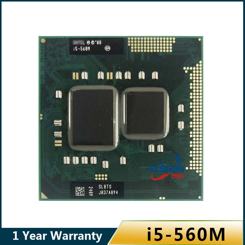 Intei-Processor Intei Core I5 Dual Core, 560M, Cpu Processor, 2.66Ghz, L3 3M, Pga 988, Pga988, Works On Hm55
