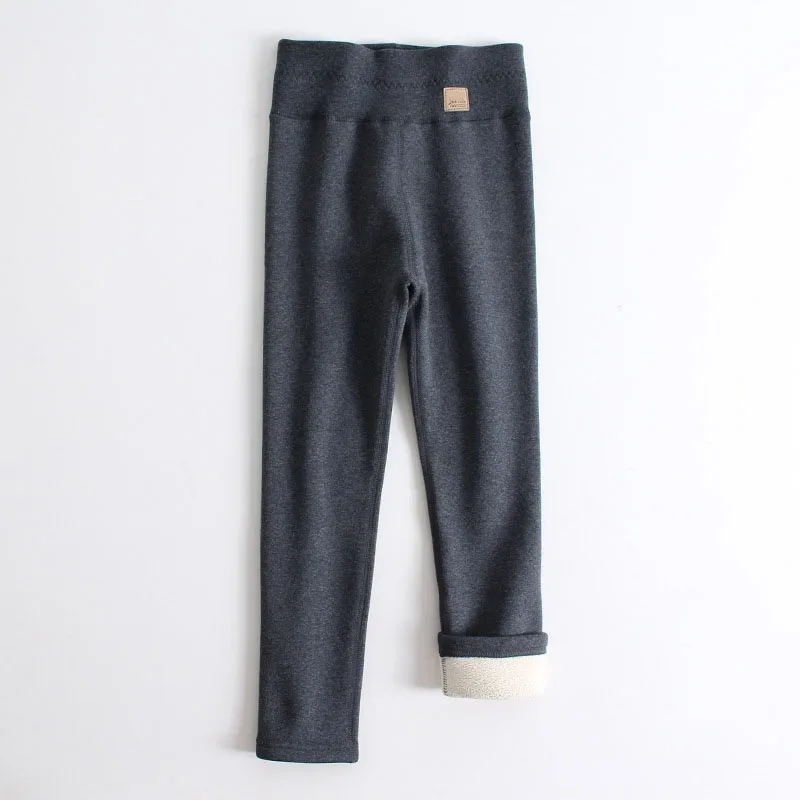 Children Winter Pants For Girls Leggings Thick Berber Fleece High Waist Warm Skinny Pencil Pants Kids Clothes Trousers 2 To 14Y