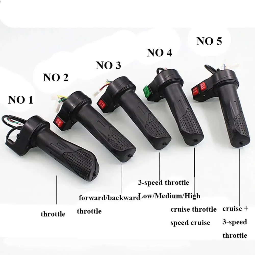 Versatile Electric Bike and Scooter Twist Throttle Grip - Black
