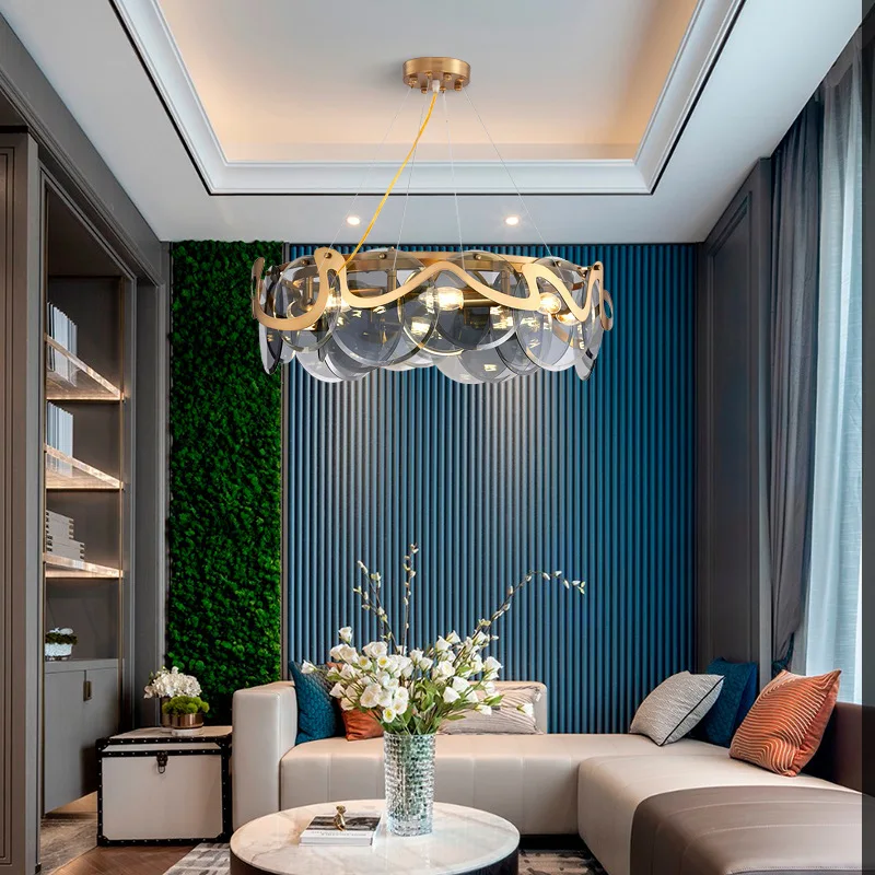 

Modern living room chandelier bedroom E14 crystal ceiling lamp dining room chandelier villa hotel interior lighting chandelier