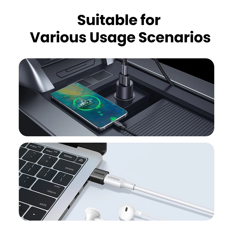 UGREEN USB 3.1 Type C OTG Adapter USB A Male to USB C Female Cable Converters For Macbook Samsung S10 Huawei USB To Type-c OTG