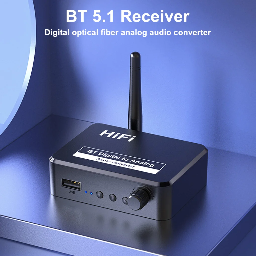 

Адаптер Цифровой в аналоговый, 3,5 мм, поддержка Bluetooth, быстрая передача данных, USB-порт, беспроводной аудиоконвертер