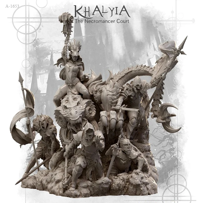 무색 및 자체 조립 의상 A-1653, 1/24 송진 모델 키트, 그림 아름다움