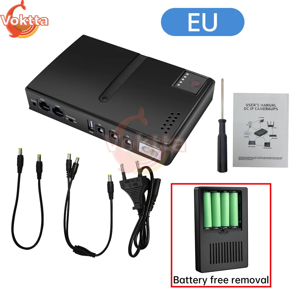 5V 9V 12V 15V 24V Zasilacz awaryjny UPS DC18W 1018L Mini UPS o dużej pojemności Zasilacz awaryjny do routera WiFi