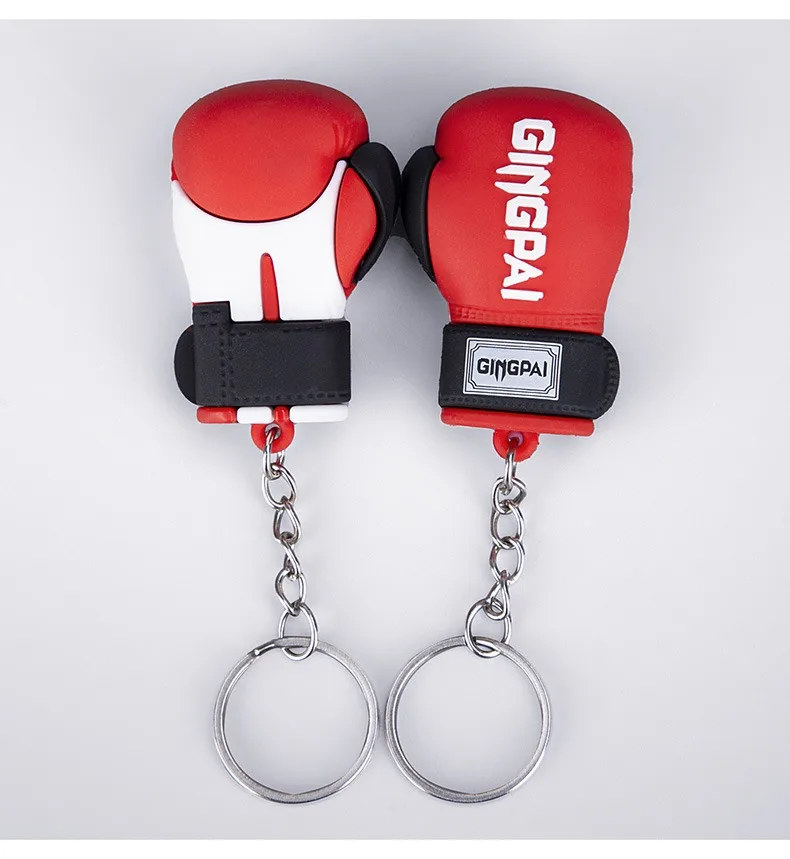 Mini Boxing gloves Keys holder punch sandbag pendant Muay thai kicking MMA glove Taekwondo targets key ring kid gloves Ornaments