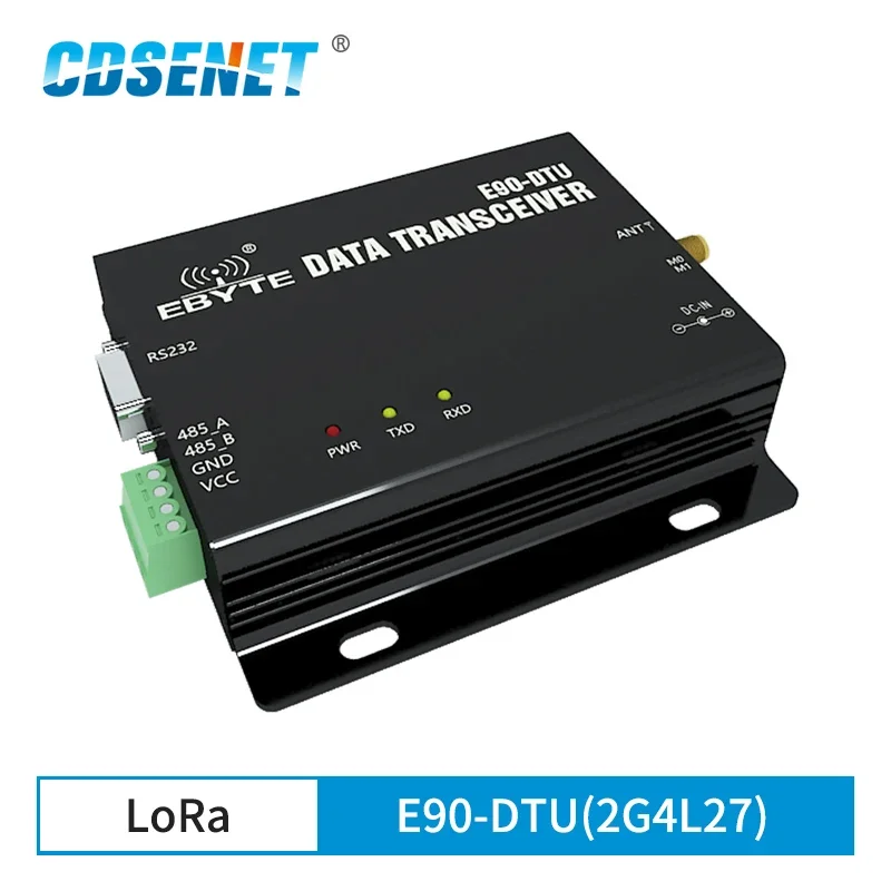 LoRa Module RS232 RS485 2.4GHz CE FCC Gateway LBT FEC 7km 27dBm CDSENET E90-DTU(2G4L27) Wireless Transmitter Receiver