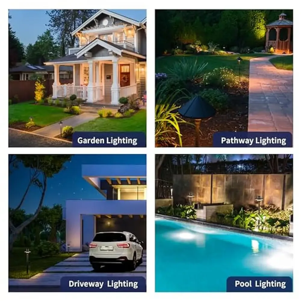 Solid Brass Mini Shade Path Lights LED 12V Low Voltage Outdoor Waterproof IP65 ETL Patio Garden Pathway Yard Lawn Driveway 5