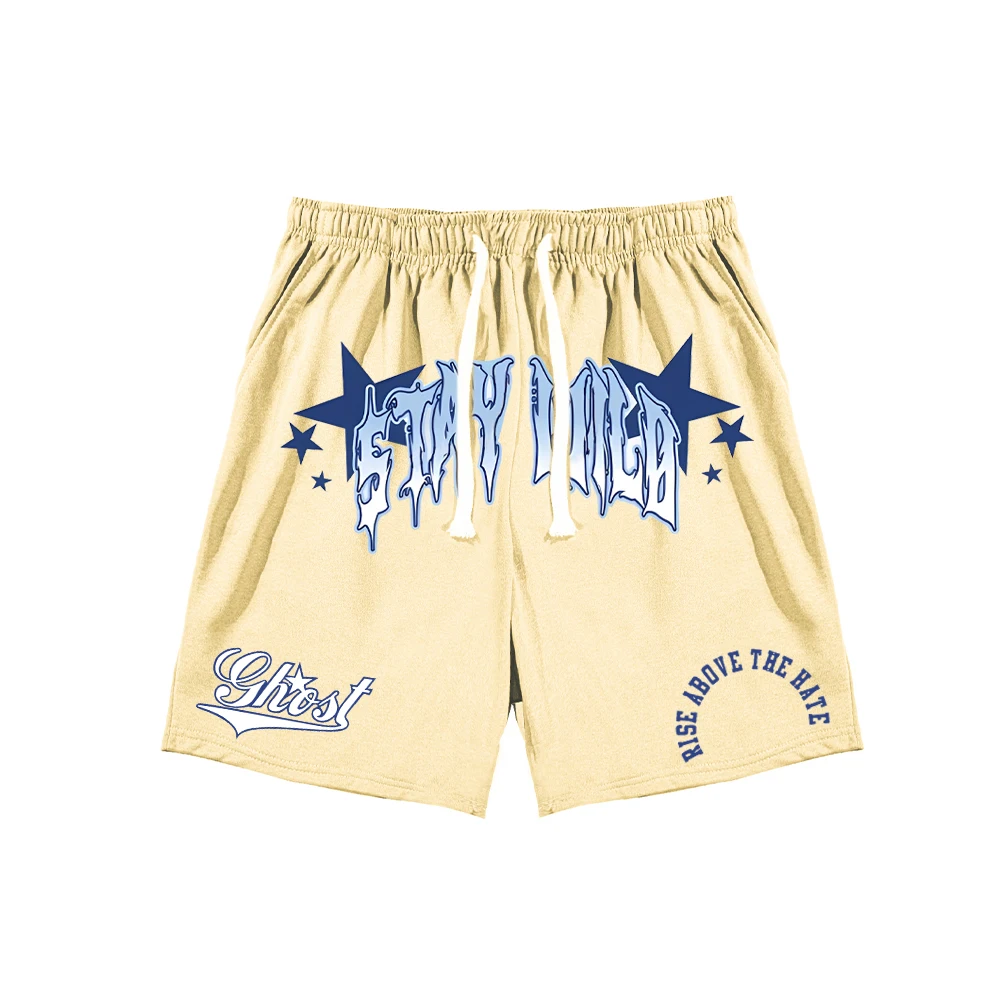 Summer Casual Shorts Drawstring Men Boardshorts Breathable Beach Shorts Comfortable Fitness Basketball Sports Short Pants Male 5