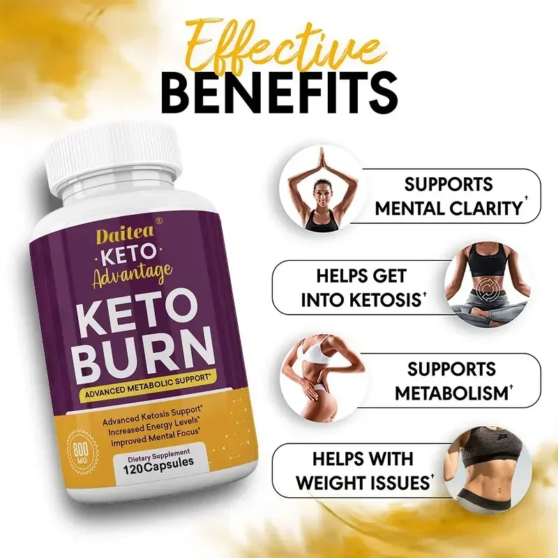 Apple Cider Vinegar goBHB Exogenous Ketones Advanced Ketogenic Supplement-Ketosis Support Men Women Burn Fat