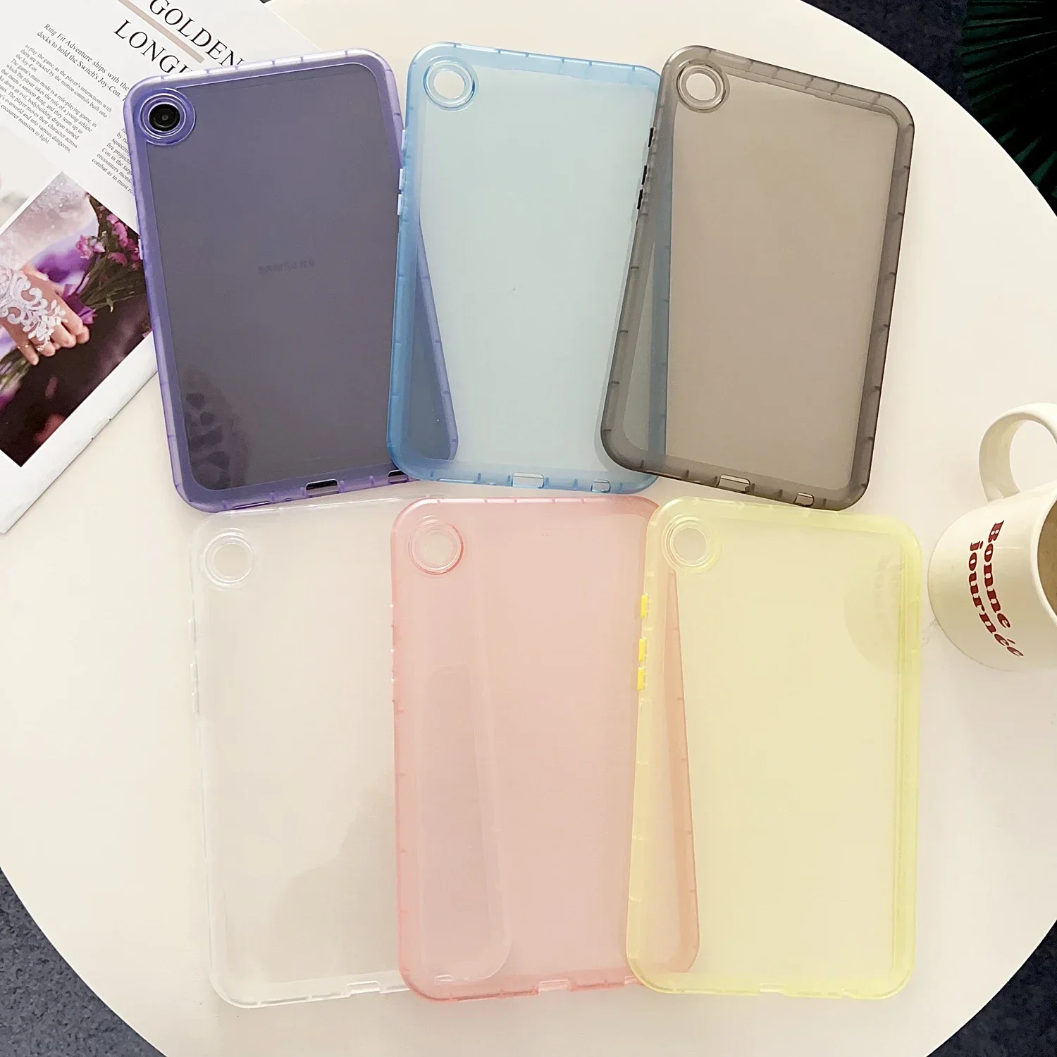Universal Shockproof Silicone Tablet Case – Clear, Thick Sleeve Protection