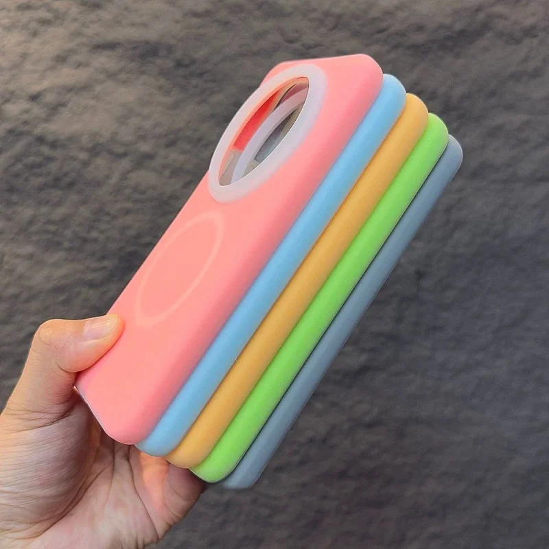 Luxury Jelly Liquid Silicone Magsafe Magnet Case in Candy Colors