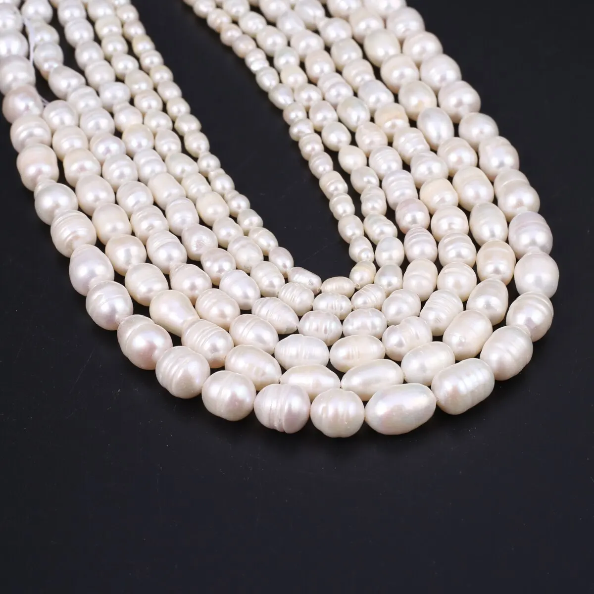 Premium Natural Freshwater Pearl Rice Beads for Jewelry Crafting and DIY Projects