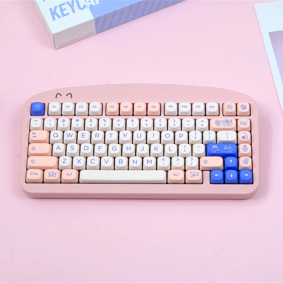 メカニカルキーボード用pbtキーキャップ,ピンクセット,昇華型