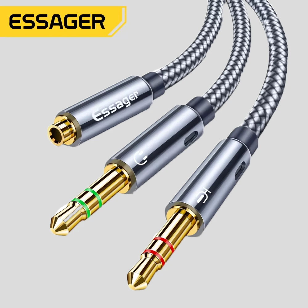 Essager Audio Splitter 3.5mm For Computer