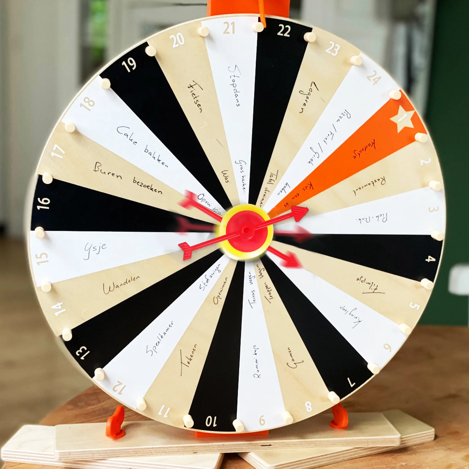 25 Pcs Rotate The Pointer Spinning Arrow for Game Large Engaging Board Child