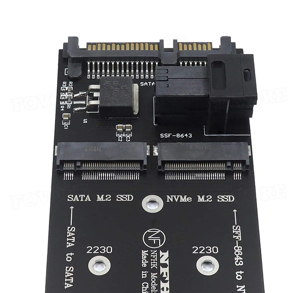 デスクトップPC用コンバーターカード,u.2 sff 8639〜m2,アダプターm.2