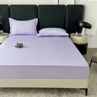 Solid Color Fitted Sheet with 2 Pillowcase Hotel Luxury Deep Pocket Sheet Soft Microfiber Breathable & Comfy Bed Sheet Set, Twin 3
