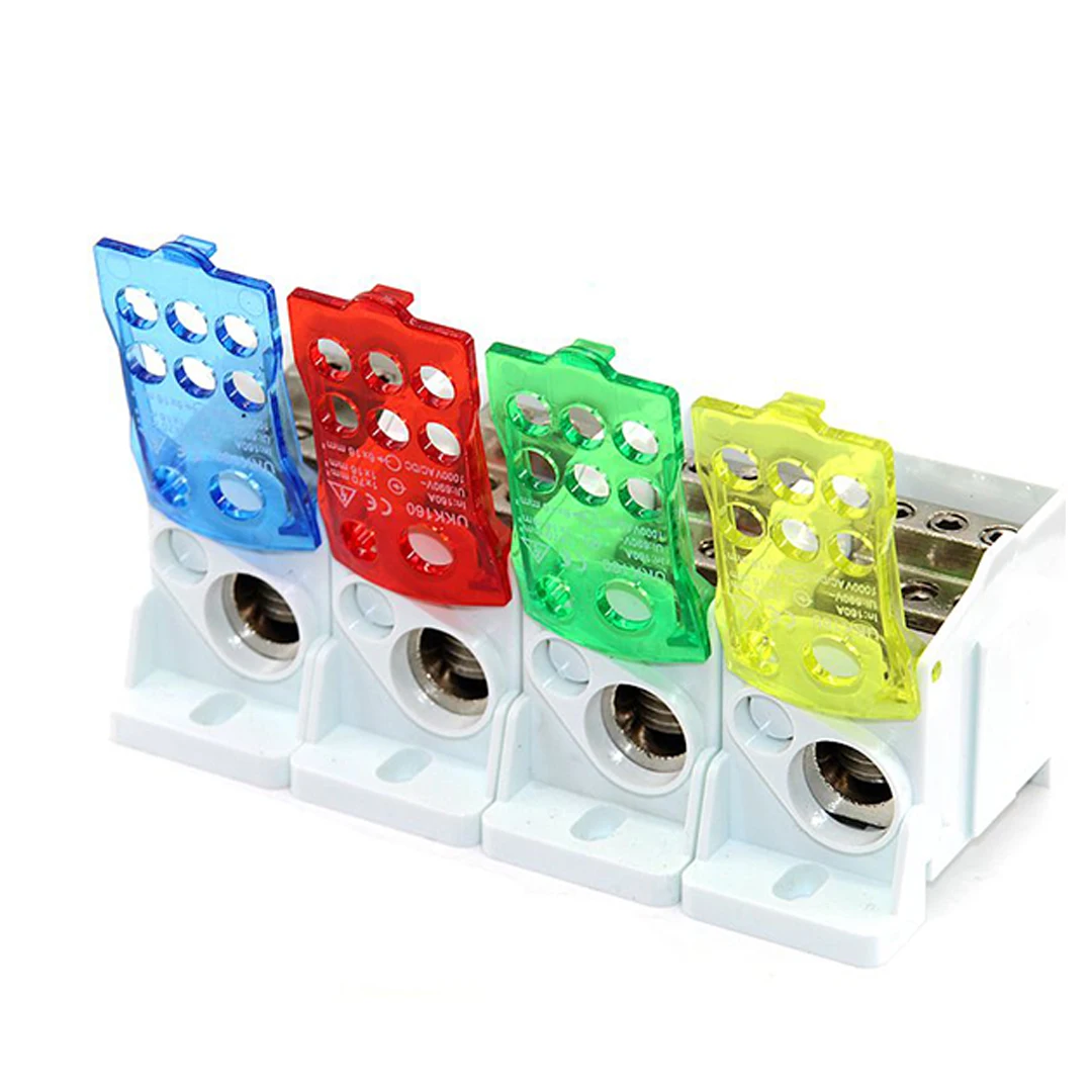 Din Rail Terminal Block Distribution Power Wire Electrical Connector Split Junction Box