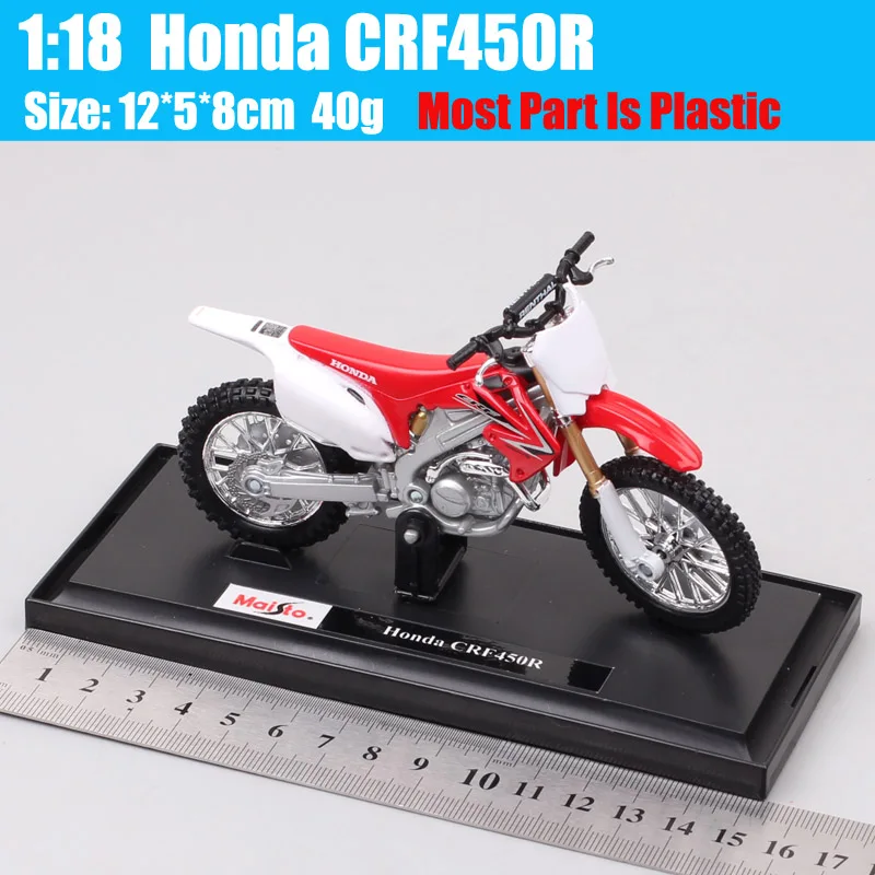 Maiisto-Diecast Dirt Motocross modelo infantil, escala 1:12, Honda CRF450R, moto  moto, corrida off-road, enduro moto, brinquedo infantil - AliExpress
