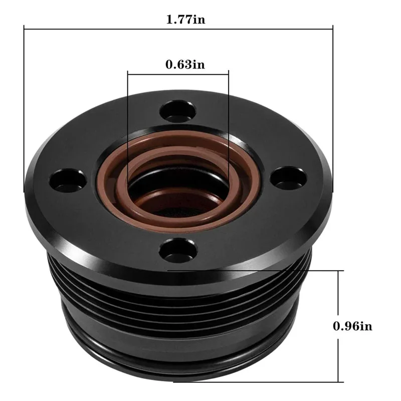 Boat Accessories Trim Cylinder RAM Rebuild Kit Fit for Volvo Penta Trim Cylinder 3860881 290 872612 872837 Duo Prop (2 Pack)