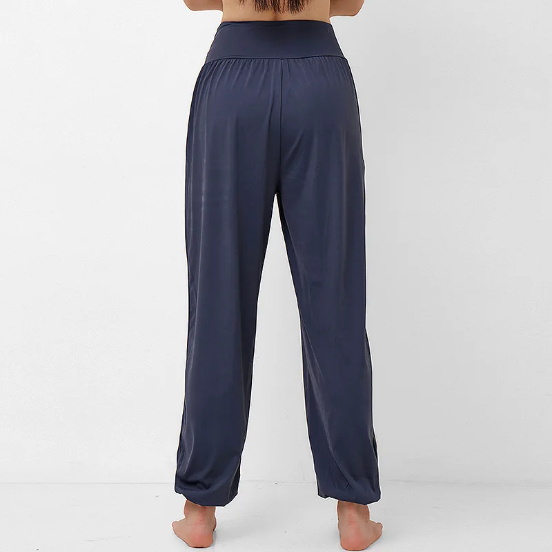 Sports pants women's outdoor running leggings loose yoga drape high waisted fitness pants