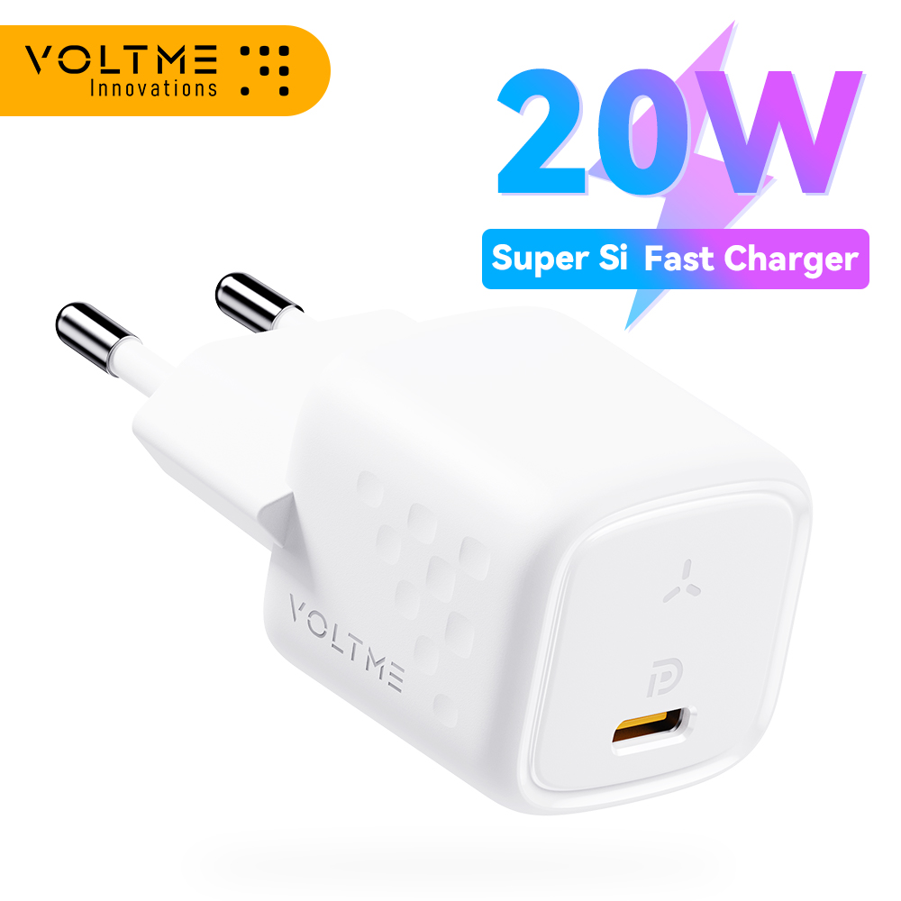 VOLTME 20W Mini USB Type C Charger Fast Charging Charger Quick Charge QC4.0 3.0 For iPhone 12 Pro Samsung Xiaomi Phone Charger