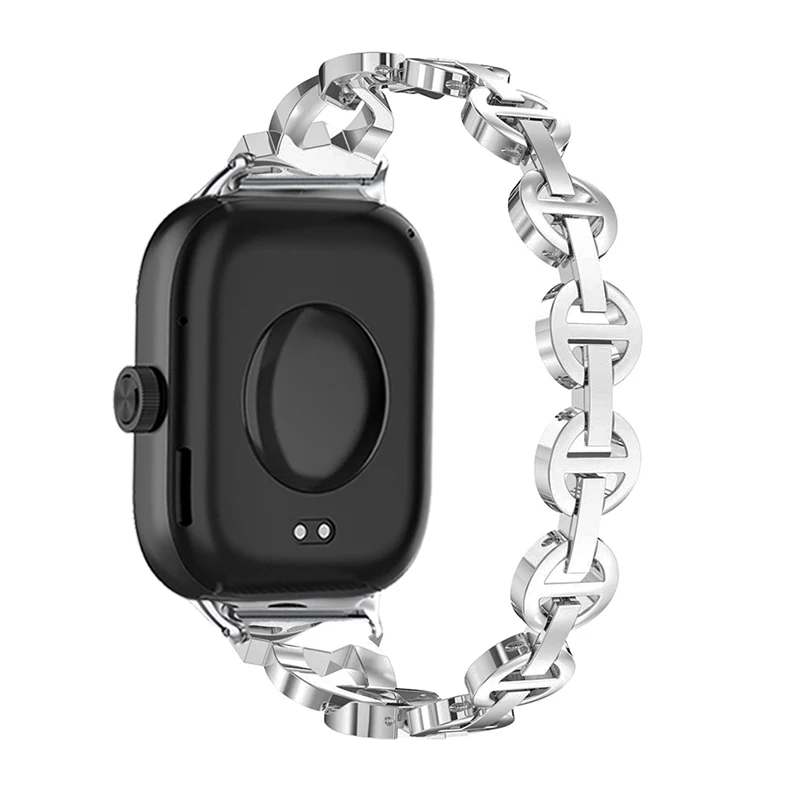 Diamond Stainless Steel Watchband - Premium Metal Bracelet